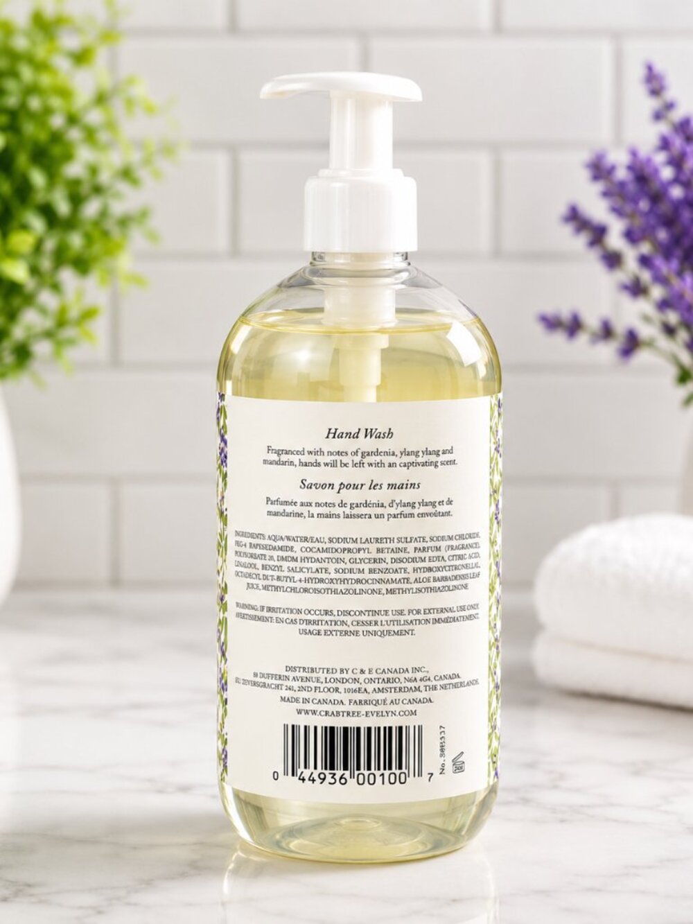Crabtree & Evelyn Wisteria Hand Wash 16.9 oz Floral Soap New - Picture 2 of 7
